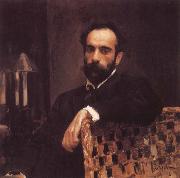 Valentin Serov Portrait of the Artist Isaac Levitan oil painting artist
